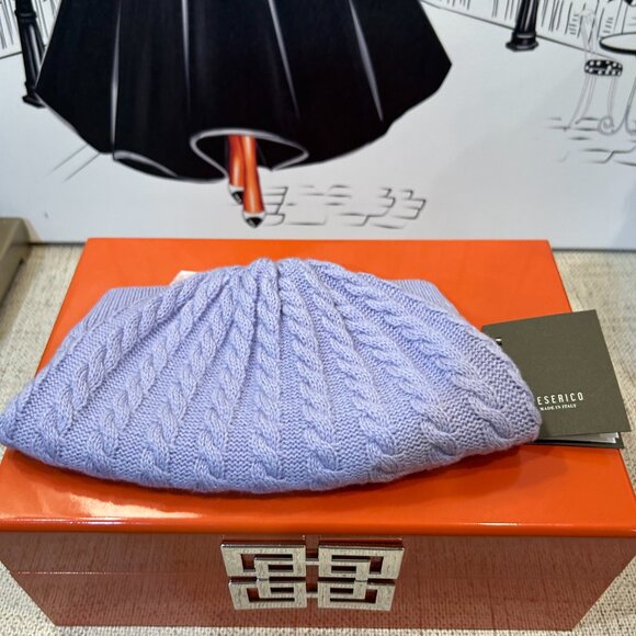 Peserico Cable Wool/Cashmere/Silk Beanie - Picture 2 of 4